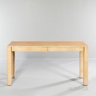 Karl Springer (American, 1931-1991) Parchment Console Table