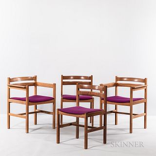 Four Borge Mogensen (Danish, 1914-1972) Chairs