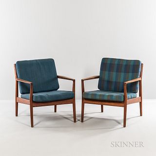 Two Borge Jensen & Son Lounge Chairs