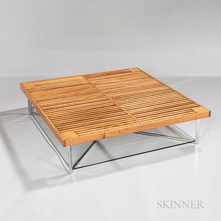 Slat-top Coffee Table