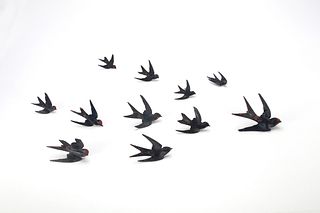 Flock of Swallows