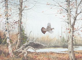 David A. Hagerbaumer (1921-2014), The Beaver Flowage - Ruffed Grouse