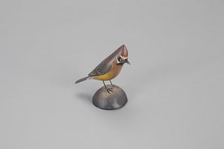 Miniature Cedar Waxwing, A. Elmer Crowell (1862-1952)