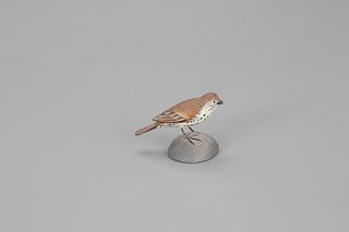 Miniature Wood Thrush, A. Elmer Crowell (1862-1952)