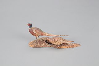 Miniature Pheasant Pair, Allen J. King (1878-1963)