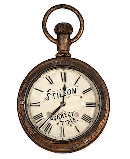 Stilson Folk Art Advertising Clock 