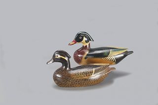 The "Masterworks" Perdew Wood Duck Pair, Charles H. Perdew (1874-1963)