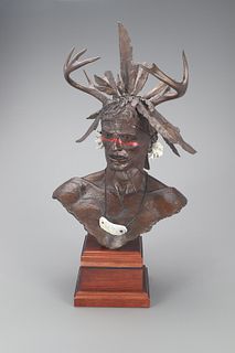 Jud Hartmann (b. 1948), Native American Bust
