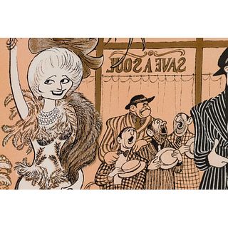Al Hirschfeld (American, 1903â€“2003) 'Guys and Dolls' Lithograph