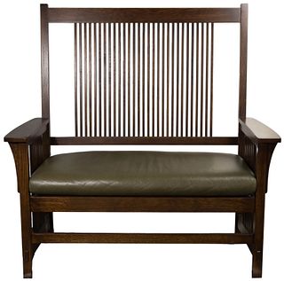 Stickley Mission Style Bench