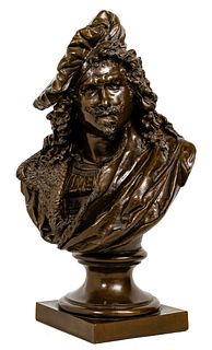 (After) A. Carrier (French, 1824-1887) 'Rembrandt van Rijn' Bronze Statue