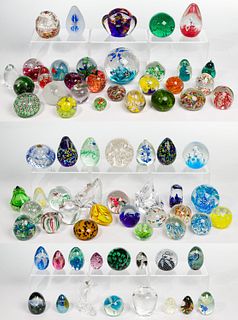 Crystal and Art Glass Paperweight Assortment