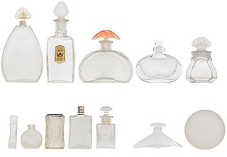 Lalique and Lalique-Style Frosted Glass Assortment