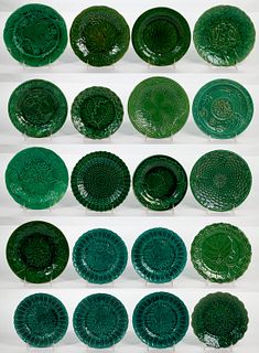 Majolica Green Plate Assortment