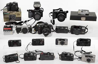 Digital and 35mm Camera and Accessory Assortment