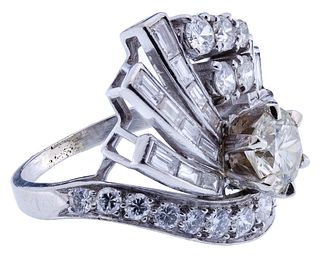 Platinum and Diamond Ring