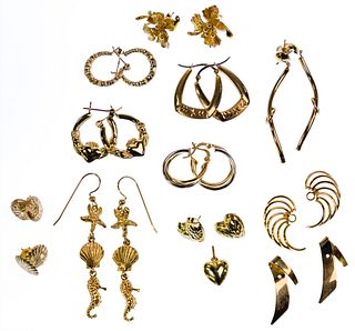 14k Gold Earring Assortment