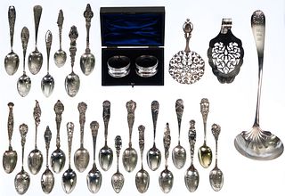 Sterling Silver Souvenir Spoon and Serving Assortment