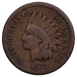 1877 Indian Head 1c VG/F