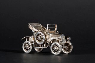 Miniature Silver Automobile