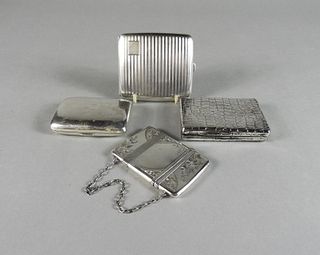 British Sterling Silver Cigarette Cases