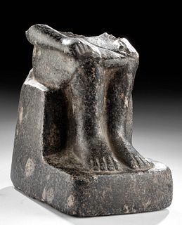 Egyptian New Kingdom Granite Seated Male Figure