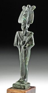 Choice Egyptian Leaded Bronze Osiris, Ex Christie's
