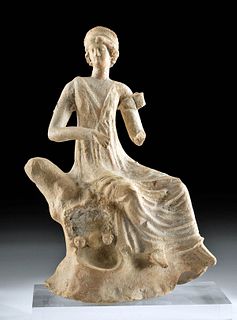 Greek Canosan Terracotta Aphrodite w/ Scallop Shell