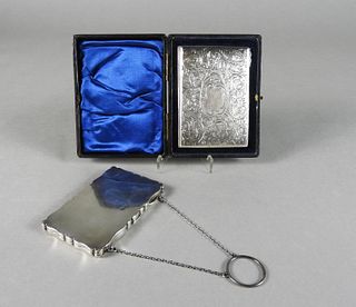 English Hallmarked Silver Calling Card Cases