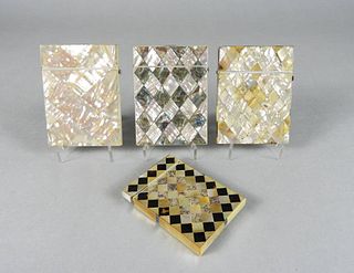 Mother of Pearl Calling Card Cases, 19th C.