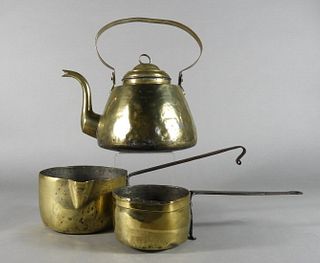 Continental Brass Cookware, 19th Century