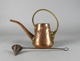 Arts & Crafts Copper Watering Can & Snuffer