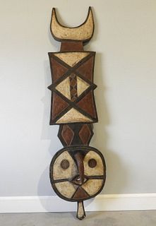 Bwa People Carved Plank Mask