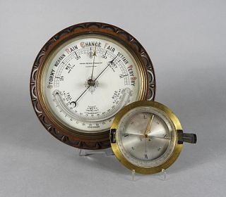 Aneroid Barometer-Thermometer & Compass