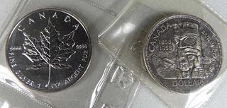 Two Canadian Silver Coins