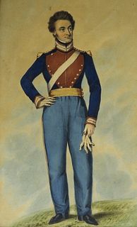 Watercolour, Militaria, 19th Century