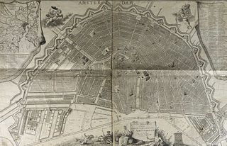 Map of Amsterdam, Circa 1740