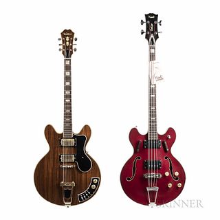 Japanese Hollowbody Electric and Bass Guitars, c. 1970
