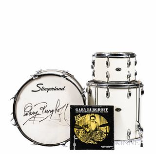 Gary Burghoff Signed Slingerland Three-piece Drum Set, c. 1980