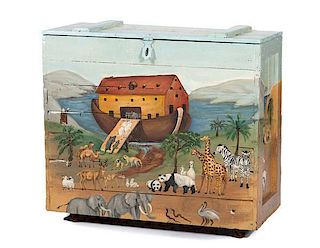 Noah's Ark Painted Chest 