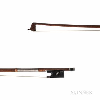 Silver-mounted Violin Bow, H.R. Pfretzschner