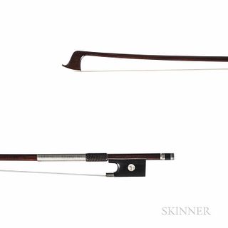 Silver-mounted Violin Bow, August Moritz Knopf, c. 1880