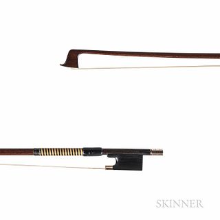 Gold-mounted Violin Bow, August Nürnberger-Suess