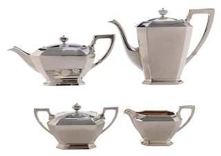 Four Piece Gorham Fairfax Sterling Tea