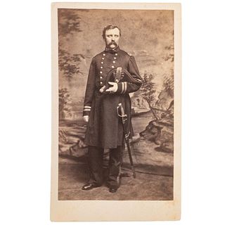 [CIVIL WAR]. CDV of Captain William Gwin, DOW aboard the USS Benton following artillery duel with Confederate forces. St. Louis, MO: W.L. Troxell, 186