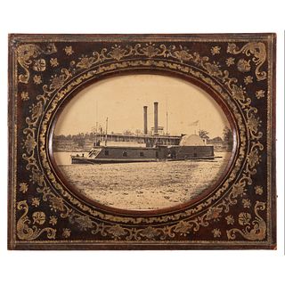 [CIVIL WAR]. Albumen photograph of the USS Fort Hindman.