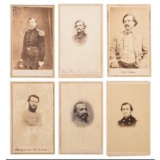 [CIVIL WAR] -- [ARMY OF TENNESSEE]. A group of 11 CDVs of Confederate generals, incl. Morgan, Lee, Pillow, and Elzey.