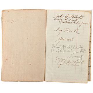 [CIVIL WAR - NAVY - U.S.S. GENESEE]. ALBERT, John E. manuscript diary. 1 September 1862-12 May 1868. 