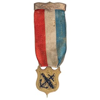 [HAWKINS' ZOUAVES]. IX Corps Officer's badge, 9th New York Infantry Regiment.