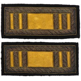 [CIVIL WAR]. Cavalry captain shoulder straps identified to John A. Caldwell, 4th Massachusetts Cavalry. [1865].